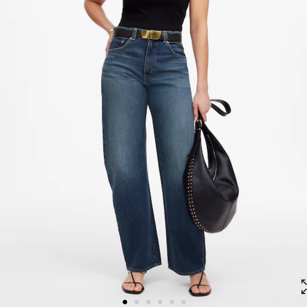 Madewell Balloon Light WashBlue Flare Jeans